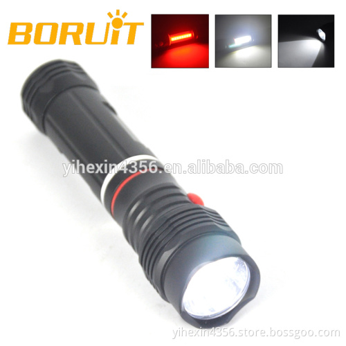 Magnet Cob LED Flashlight with Red Lght for Camping